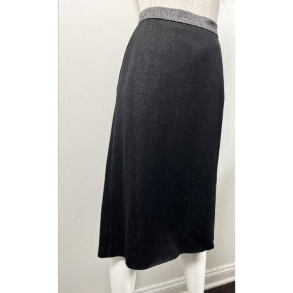 VIKTOR & ROLF COLLECTION METALLIC PENCIL SKIRT 44 - Picture 2 of 6